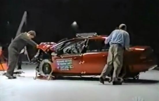 1997-IIHS-Small-car-Crash-Test