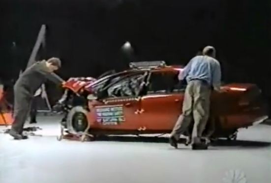 1997-IIHS-Small-car-Crash-Test