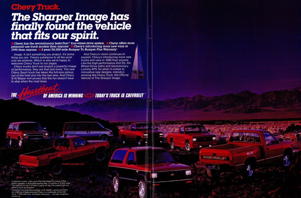 » 1990 Chevrolet Truck Ad – The Sharper Image